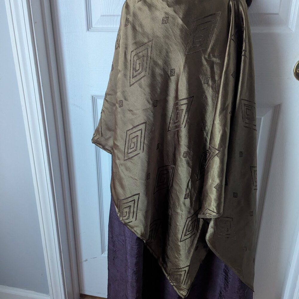 Handmade green purple & black Renaissance dress Belt Not Included - Picture 6 of 11
